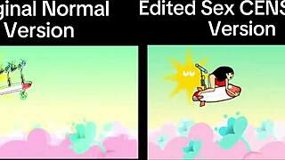 i compare rhythm heaven fever original vs sex censored version differences