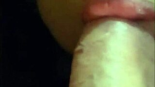 Tranny Performs Upside Down Deepthroat on Boyfriend's Cock