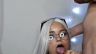 loirinha white moon thirsty for cumshot in cosplay