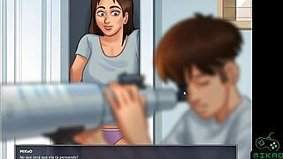 Big tits and boobs in Summertime Saga episode 23