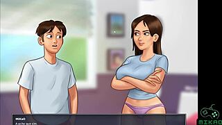 Summertime Saga Ep 23: Jenny's live handjob session with me.