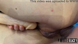 Homemade nymphomaniac fucked in the ass and stretched pussy.