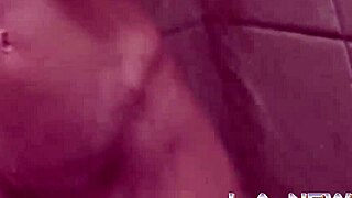 Skinny Brunette Teen 18+ Enjoys Relaxing Shower Time