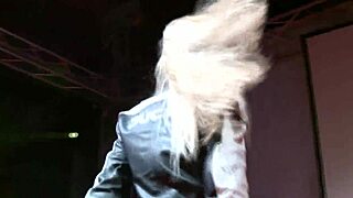 Skinny Babes Dildo Show On Stage