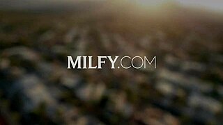 Milfy domme mommy penny barber dominates boy toy with toys and handjob