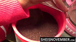 Msnovember screams as old man penetrates tight ebony pussy in doggystyle POV!