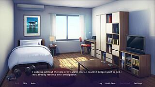 In this hentai threesome, who's getting bound first in the game?