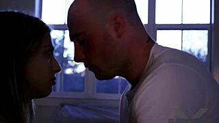 Petite brunette deepthroats hairy cock in teaser