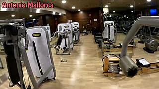 Big tits and round ass Brazilian gets rough in the gym
