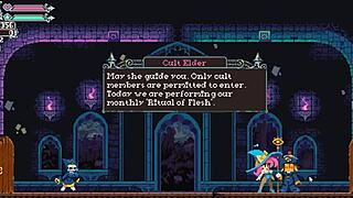 Flip witch pixel hentai game episode 6 femdom scene in forest