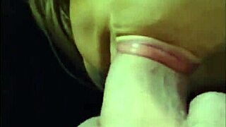 Tranny Performs Upside Down Deepthroat on Boyfriend's Cock