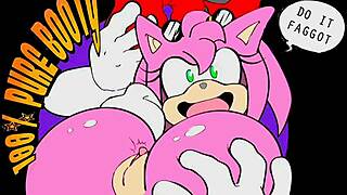 Sonic and Amy explore hentai adventures