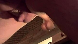 Gay masturbation with a dildo results in a sissy orgasm