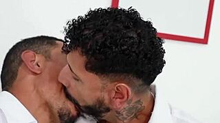 they started in the bedroom and ended up soaking wet in the shower.