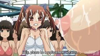 Can You Handle The Teen Orgy At The Public Pool? Hentai With Big Tits And Creampie!