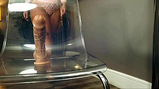 Masturbating with a dildo for you