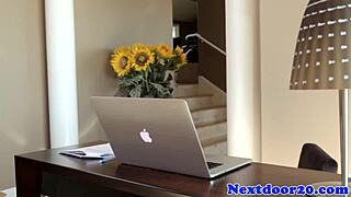 athletic bodybuilder hunk gets ass fucked by masseur in intense session.