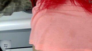 she touches me in the kitchen for some fun outdoor massage.