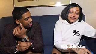 Petite newbie Just Nikki loves giving blowjobs to big black cocks!