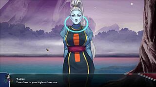 In Dragon Ball Divine Adventure, the milf with big tits faces a monster cock