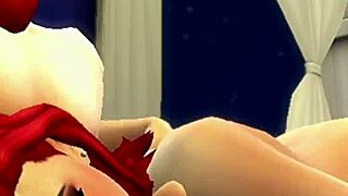 Redhead in cuckold scene with pussy licking and fucking