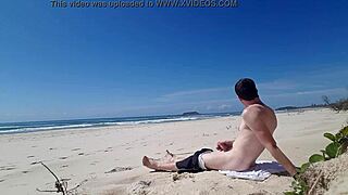 Beach Jerk Off Session Goes Wild