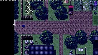 Tanned Girl Natsuki In Hentai Game Ep 9 Relieves Herself At Night In Forest!