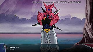 In Dragon Ball Divine Adventure, the milf with big tits faces a monster cock