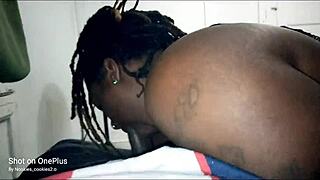 Hubby caught busting on face while getting ass licked