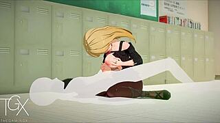 anime marin fucks in various positions