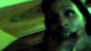 Ebony teases with big black cock sucking