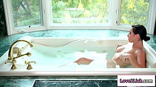 Kendra Licks Karlee's Hairy Pussy with Fingering