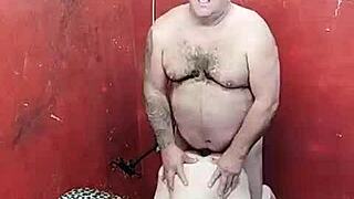 A hot gay bodybuilder's insatiable craving for warm milk