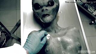Hey, wanna see alien bondage in wild Roswell UFO action with rough cosplay?