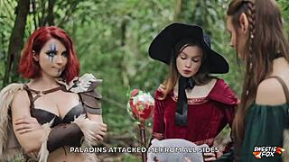 Is this D&D little teen ready for big porn adventure with cum on ass?