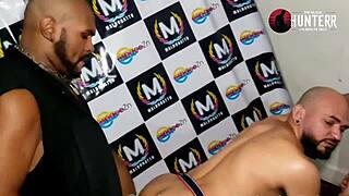 i'm the security at the party, and i fucked that brazilian guy bareback outdoors, oh shit