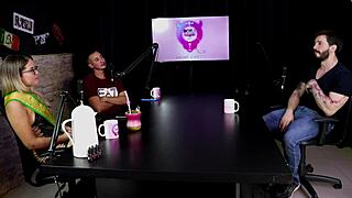 Arthur Aily in sheer red overcomes fear of limp cock in gay porn therapy session!