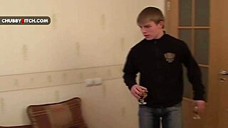 Amateur teen beauty enjoys passionate sex with curved cock