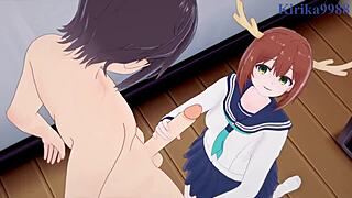 nokotan noko shikanoko and koshitan torako koshi intense sex