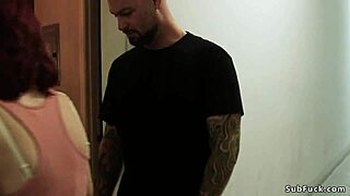 Redhead Slave Banged in BDSM Orgy Anal Gaping