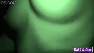 Blowjob and fucking with creampie in pussy, masturbation in dorm with infrared night vision