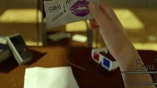 raven after class in the classroom