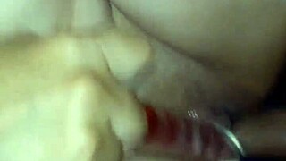 compilation of my wife in various homemade scenes with toys and dildos