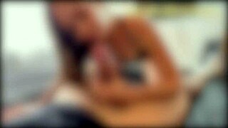 Latina Friend Visits For Sloppy Blowjob