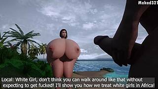 White milf cheats with bbc in africa mrs cockers 3d hentai?