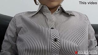 Japanese video of rubbing various big tits including schoolgirl and ol