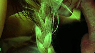 Spanking until her ass is red in stockings scene