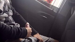 risky public street jerking for a student who liked my cock