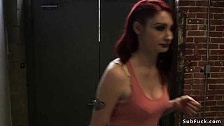 Redhead Slave Banged in BDSM Orgy Anal Gaping