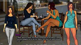 Cuckold Husband Watches Another Man Groping Wife's Big Ass In 3D Hentai Game